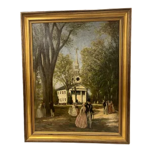1920s Oil Painting Signed William A. Rice
