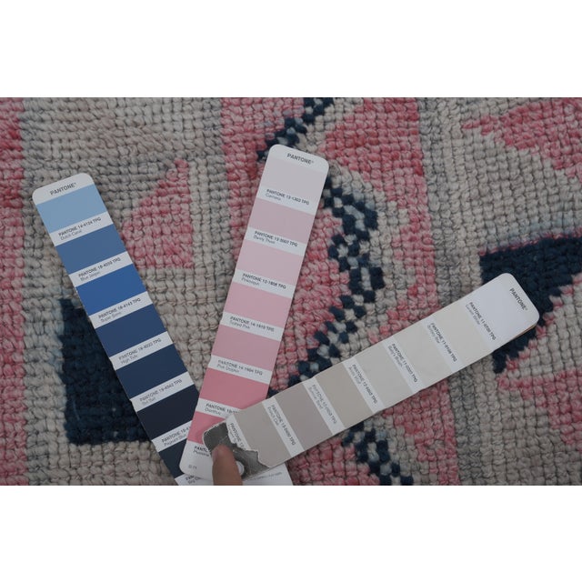 1960s Vintage Faded Herki Runner Rug 3'1'' X 9'8'' For Sale - Image 10 of 10