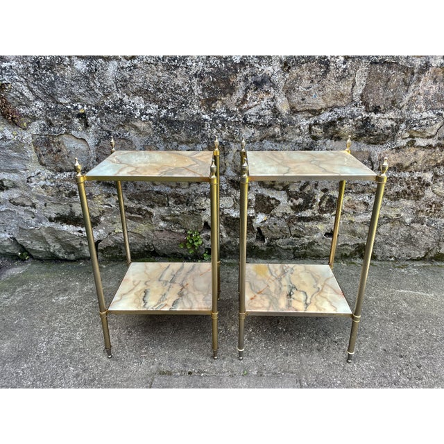 Marble Side Tables, 1950s, Set of 2 For Sale - Image 12 of 12