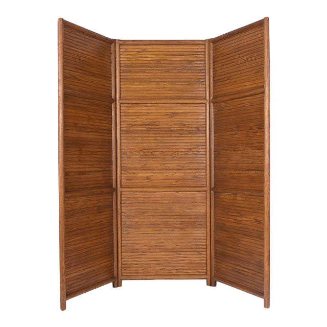Mid Century Teak Wood Screen Divider Chairish
