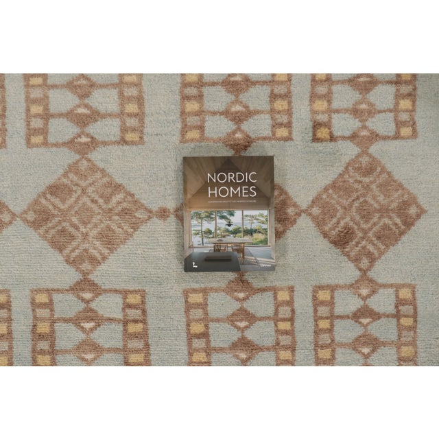 Contemporary Art Deco Style Geometric Wool Rug by Rug & Kilim India For Sale - Image 9 of 10