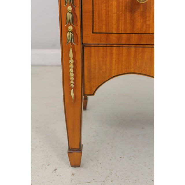 Maitland Smith Adams Paint Decorated Satinwood Chest For Sale - Image 9 of 13