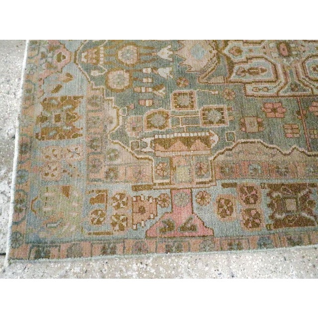 Textile Galerie Shabab Collection Mid-20th Century Handmade Persian Malayer Throw Rug For Sale - Image 7 of 10