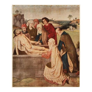 1956 After Dieric Bouts "The Entombment", Vintage Full-Color Print For Sale