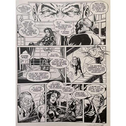 David Jouvent (1974) Ork, the secret of Poseidon, Volume 1, page n°14 corresponding to page 16 of the album published by...