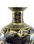Chinoiserie Vintage Black & Gold Greek Revival Style Vase With Figural Motif on Stand For Sale - Image 3 of 13