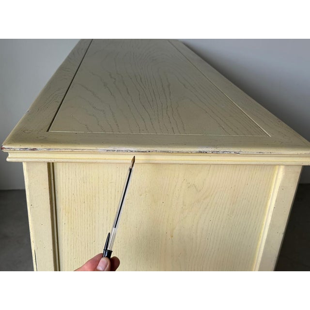 Vintage French Provincial Style Carved Wood Sideboard / Buffet Cabinet For Sale - Image 18 of 18
