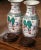 Pair of Mid-Century Chinese Famille Rose Porcelain Vases on Wood Bases For Sale - Image 9 of 12