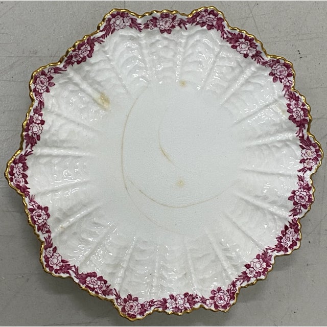 Victorian Five Coalport Dessert Plates 19th Century For Sale - Image 3 of 12