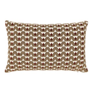 Scalamandre 22" x 14" Crizia Lumbar Pillow in Canyon For Sale