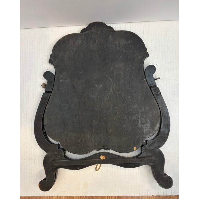 19th Century Chinoiserie Tabletop / Vanity Mirror on Stand For Sale - Image 13 of 14
