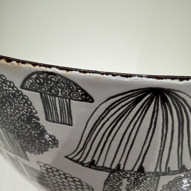 Arabia Finel Arabia Tatti Mushroom Bowl Enamelware Kaj Franck Esteri Tomula 3 For Sale - Image 4 of 6