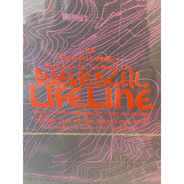 Mid-Century Modern 1970s 73 Gary Rieveschl Signed Numbered Lithograph Lifeline Ohio Environmental Installation Crocuses, Framed For Sale - Image 3 of 12