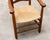 Rustic Vintage Armchair in Oak and Straw in the style of Charlotte Perriand, 1950 For Sale - Image 3 of 9