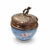 19th Century Opaline Glass and Silver Dressing Jar For Sale - Image 3 of 9
