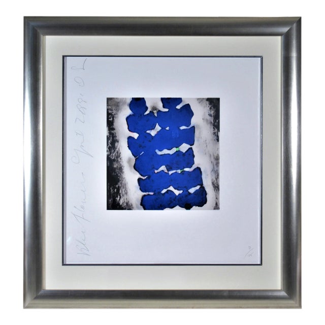 Donald Sultan, Blue Flower, 1991 For Sale