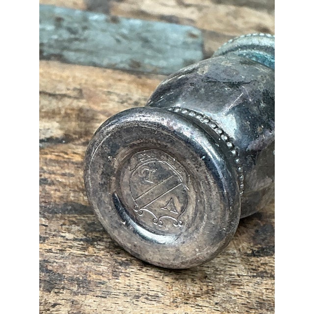 Vintage Sterling and Plate Assorted Salt Shakers - Set of 12 For Sale - Image 12 of 12