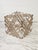 Mid 20th Century Mid 20th Century Smoke Grey Lucite Lattice Worked Cube Ottoman or Accent Table For Sale - Image 5 of 6