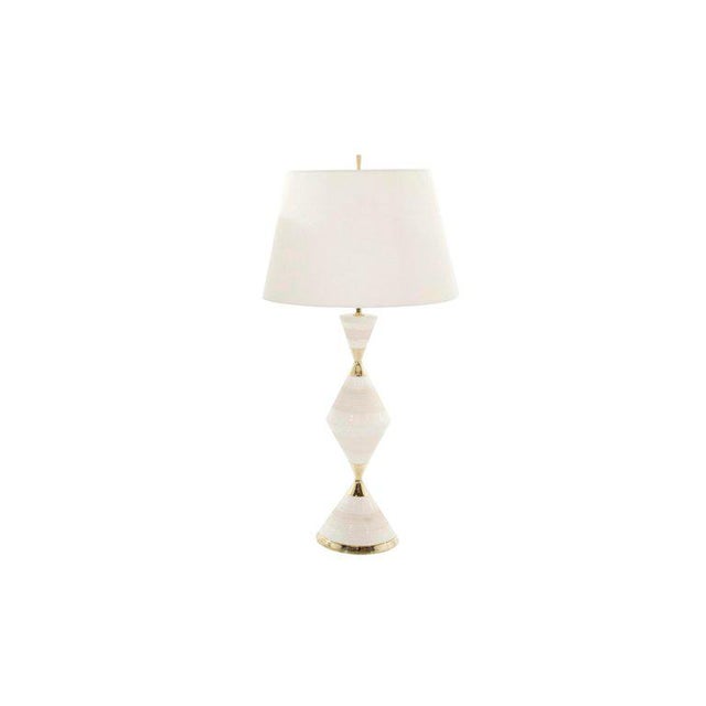 1950s Porcelain Hourglass Table Lamps by Gerald Thurston a Pair