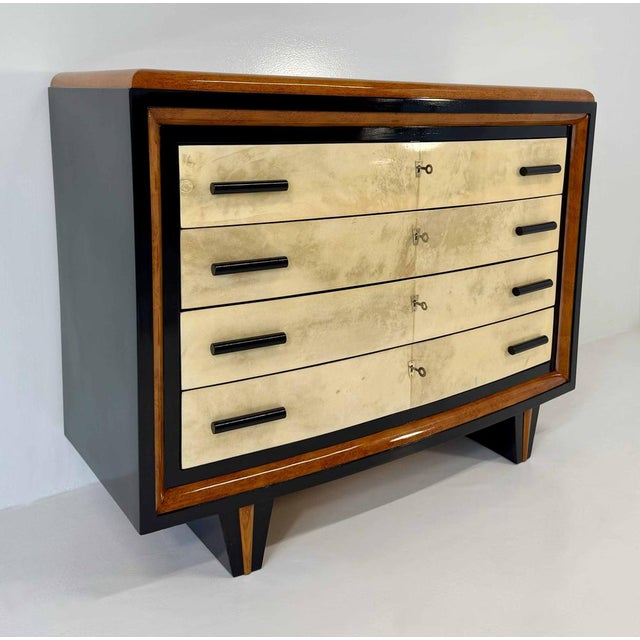 Italian Art Deco Chest of Drawers, 1940s For Sale - Image 4 of 16
