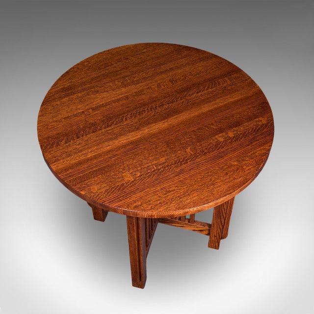 Vintage Cotswold School Centre Table, English, Oak, Occasional, Mission Style For Sale - Image 6 of 10