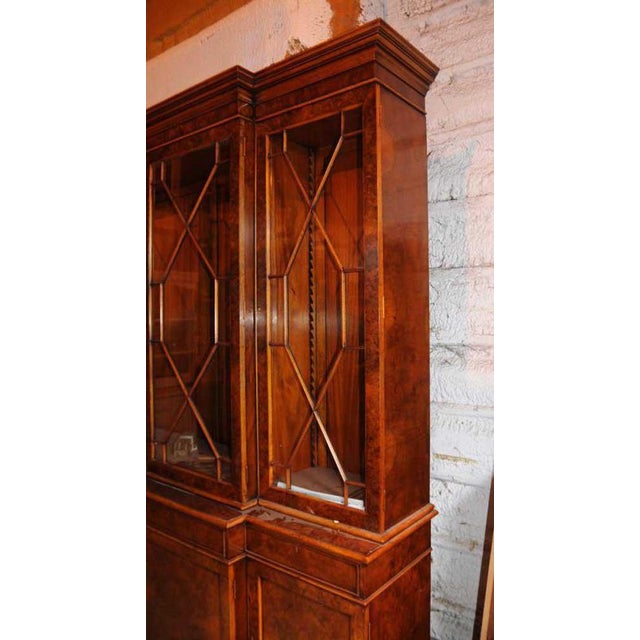 Victorian Walnut Breakfront Bookcase For Sale - Image 14 of 18