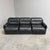 Three-Seater Sofa in Black Leather by Dreipunkt, 1970s For Sale - Image 4 of 18
