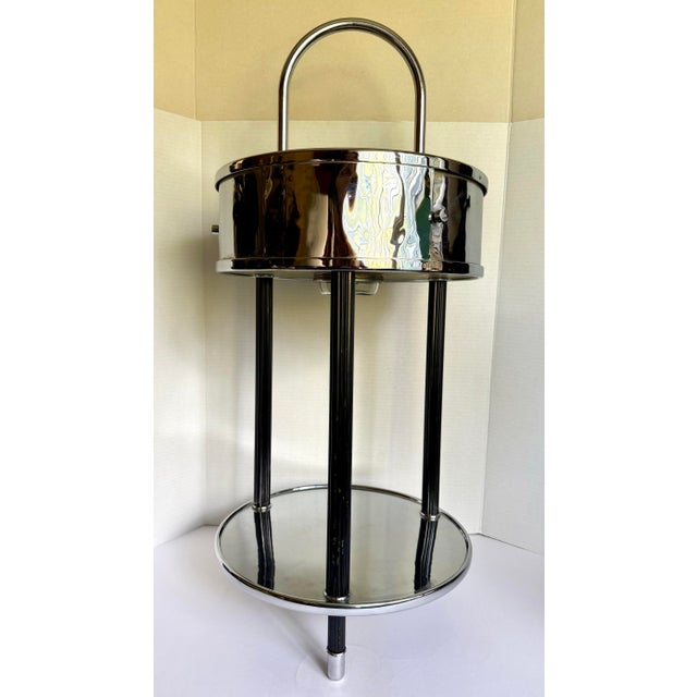 1930s Art Deco "Smokador" Chrome Smoking Stand/Side Table For Sale - Image 13 of 14