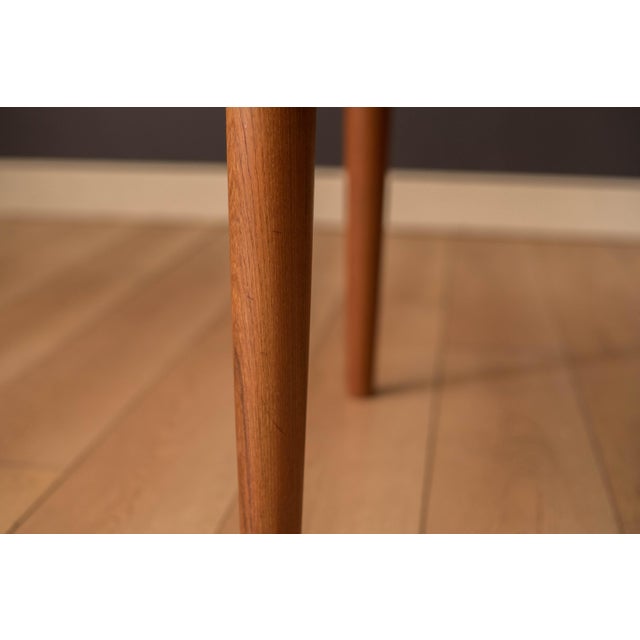 Danish Modern Solid Teak Square Coffee End Table by Glostrup For Sale - Image 15 of 16