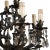 Austrian 14-Light Chandelier in Burnished Bronze with Swarovski Pendants, Late 1800s For Sale - Image 6 of 7