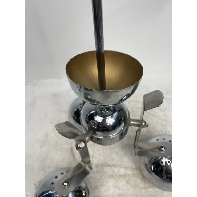 Vintage Space Age Steel Chandelier by Reggiani, 1960s For Sale - Image 10 of 17