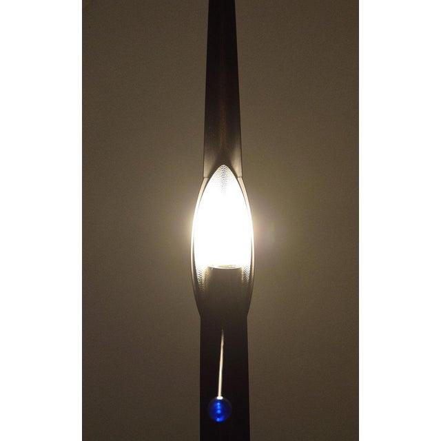 Black Flame Floor Lamp by Gilles Derain for Lumen, 1980s For Sale - Image 8 of 11