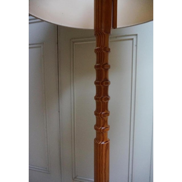 Mid-Century Scandinavian Pine Floor Lamp by Temde, 1960s For Sale - Image 11 of 18