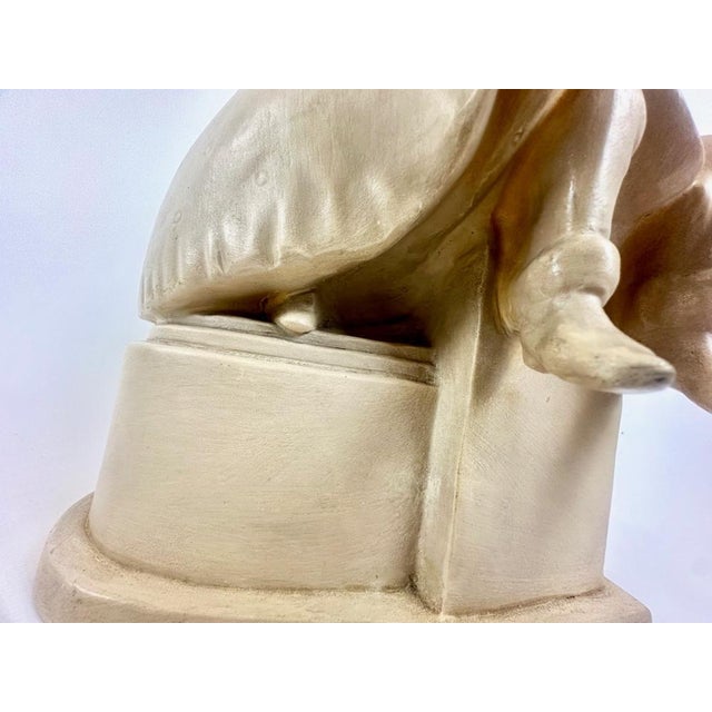 Guitar Flirt Scene Figurine in Ceramic, 1950s For Sale - Image 9 of 13