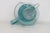 West Virginia Glass Company Turquoise Blendo Pitcher With Gold Accent 4911b For Sale - Image 13 of 17