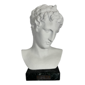 Mid 20th Century Greek Revival Bust of Eros on Marble Base