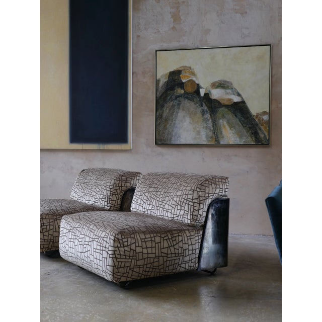 Modern Modern Saint-Germain Lounge Chair by Italian Designer Gio Pagani - Set of 2 For Sale - Image 3 of 9