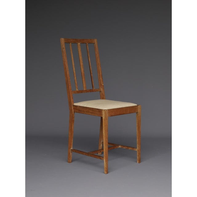 English Arts & Crafts Oak Side Chair. 1930s For Sale - Image 14 of 14