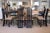 Set of 8 Liberty Postmodern Black Lacquered High Dining Chairs With Knoll Fabric For Sale - Image 10 of 10