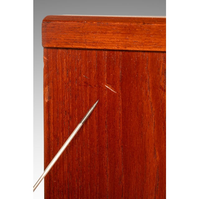 Danish Modern Three-Drawer Dresser in Teak by Nils Jonsson for Torring Møbelfabrik Produced by HJN Mobler, Denmark, C. 1960's For Sale - Image 17 of 18