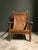 1930s Oak and Leather Sling Lounge Chair, 1930s For Sale - Image 5 of 5