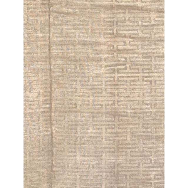 Modern Silk and Wool Modern Style Nepalese Rug , 7'9" X 9'10" For Sale - Image 3 of 5