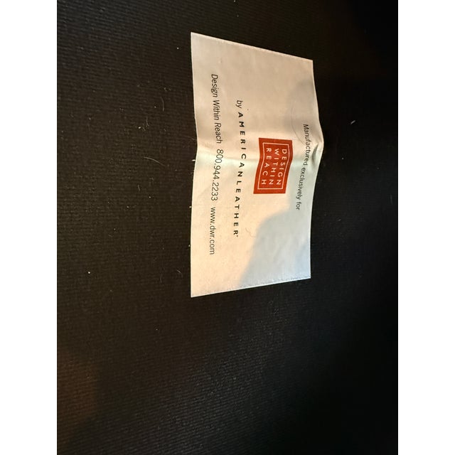 American DWR American Leather Sofa For Sale - Image 3 of 6