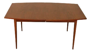 Lane 'Tuxedo' Mid Century Modern Extendable Walnut Dining Table