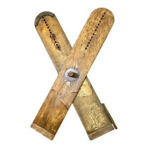 Antique Wooden Carpenter's Bevel Gauge or Angle-Finder Rustic Decor