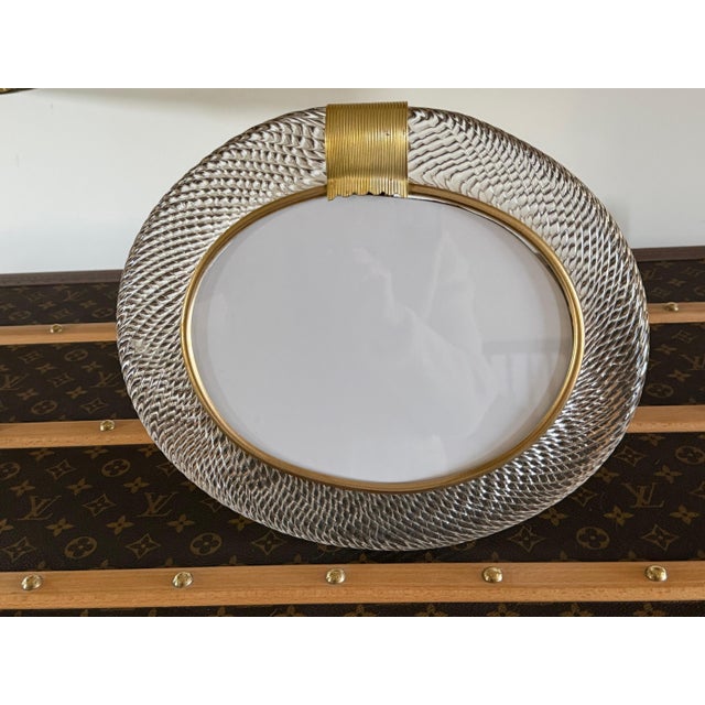 Oval Murano Glass Photo Frame, 2000s For Sale - Image 10 of 14
