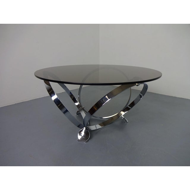 Mid-Century Modern Space Age Glass Coffee Table by Knut Hesterberg for Ronald Schmitt, 1960s For Sale - Image 3 of 10