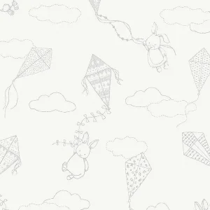 Sample - Borastapeter Up & Away Wallpaper in Ivory