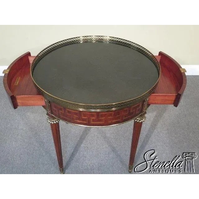 Maitland - Smith Maitland Smith Model 8110-30 French Round Occasional Table For Sale - Image 4 of 9