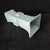 White Chinese Ceramic Vase,Guan Ware Crackle Glaze Celadon Porcelain Square Huagu Vase For Sale - Image 8 of 10